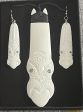 Bone Toki Face Set - Bone Necklace & Earrings Sale