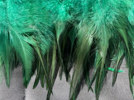 Bottle green Hen Feathers For Sale