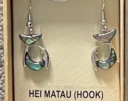 Little Whale Tail Paua Earrings For Discount