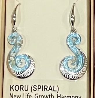 Blue Koru Earrings Sale