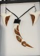 Bone Shark Tooth Set - Bone Necklace & Earrings Sale