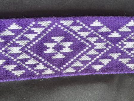 Purple and white Patiki- Taniko Band 2 in For Cheap