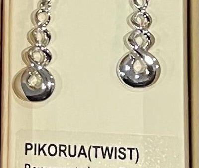 Silver Twist Earrings Online Sale