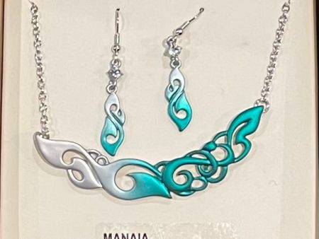 Turquoise Manaia Necklace and Earrings Sale