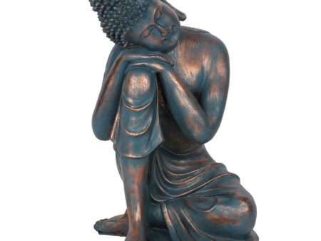 Blue Hands on Knee Buddha For Sale