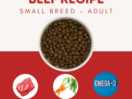 Small Breed Adult Dog Food with 65% Angus Beef Supply