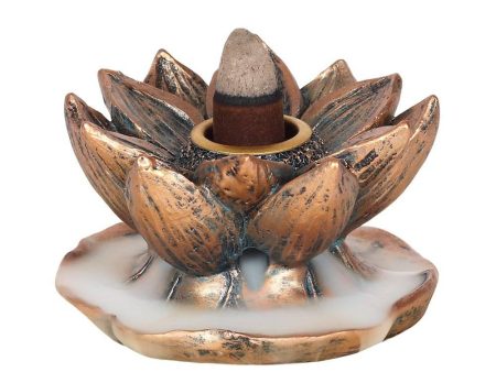 Bronze Lotus Backflow Incense Burner Supply