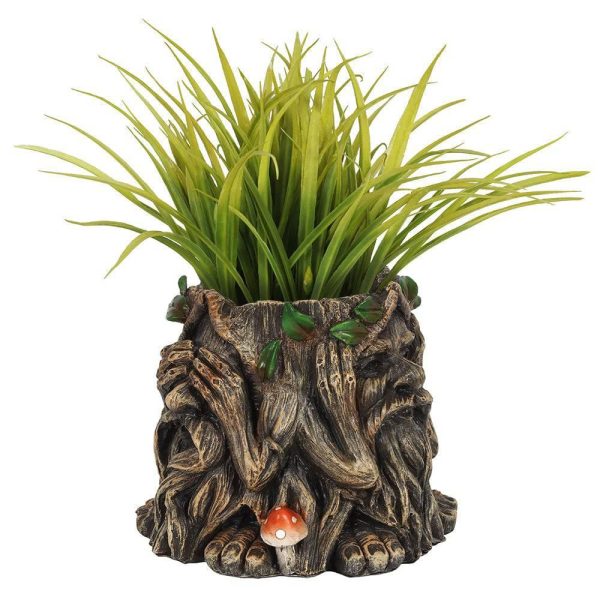 14cm Green Man Plant Pot For Discount