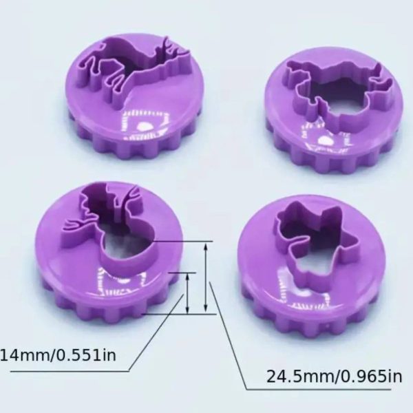 4 PCs Double-Sided Christmas Plunger Cutter Cheap