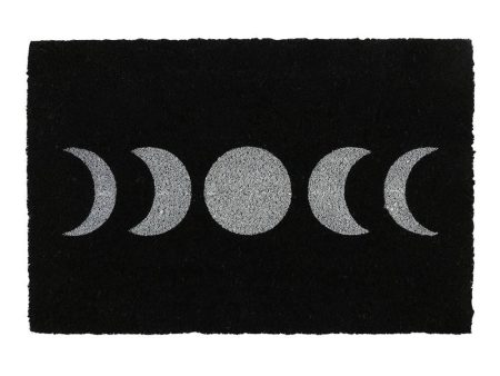 Black Moon Phase Doormat Sale