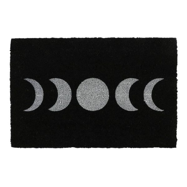 Black Moon Phase Doormat Sale