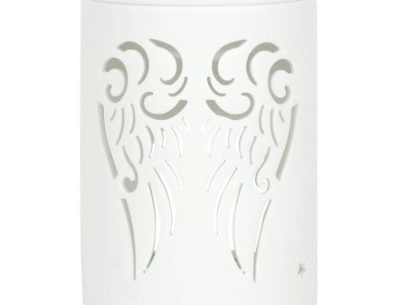 White Angel Wings Cut Out Oil Burner Online