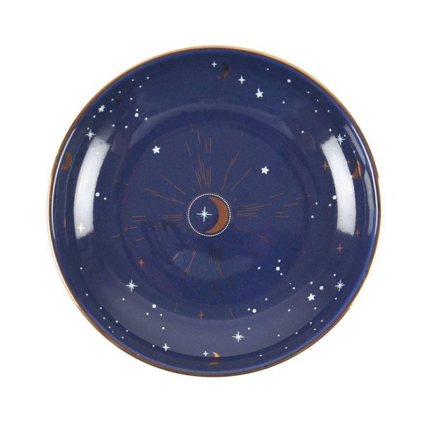 Ceramic Blue Crescent Moon Trinket Dish Discount