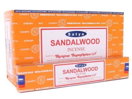 12 Packs of Sandalwood Incense Sticks by Satya Sale