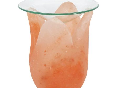 Tulip Shaped Himalayan Salt Oil Burner Online now