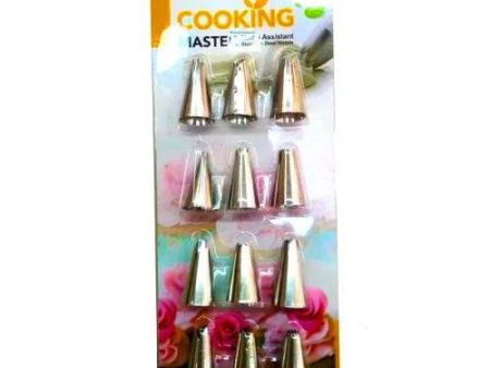 12 Pieces Cake Decorating Nozzle Set Supply