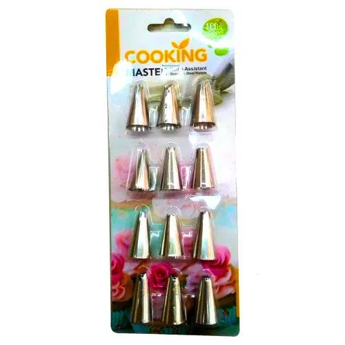 12 Pieces Cake Decorating Nozzle Set Supply