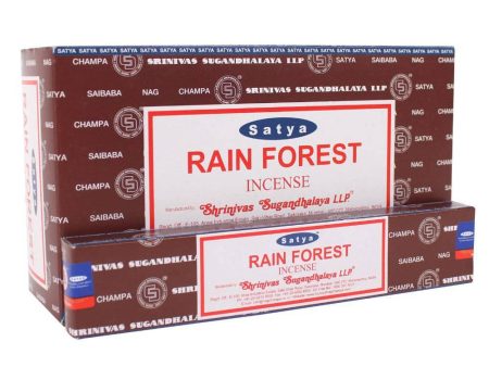 12 Packs of Rainforest Incense Sticks by Satya Online Sale