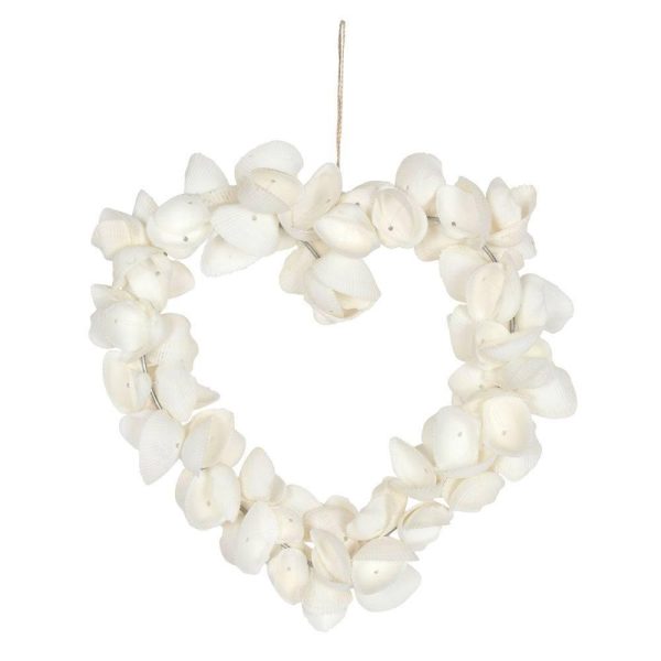 6 Inch Clamshell Hanging Heart Decoration For Discount