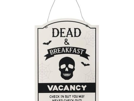 30cm Dead and Breakfast Hanging Sign Sale