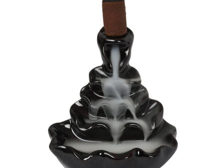 4-Tier Ripple Backflow Incense Burner Online now