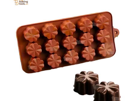 15 Cavity Flower - Shaped Silicon Chocolate Mould Discount