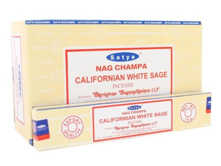 12 Packs of Californian White Sage Incense Sticks by Satya Hot on Sale