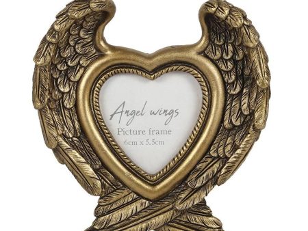 Antique Gold Angel Wing Photo Frame Discount