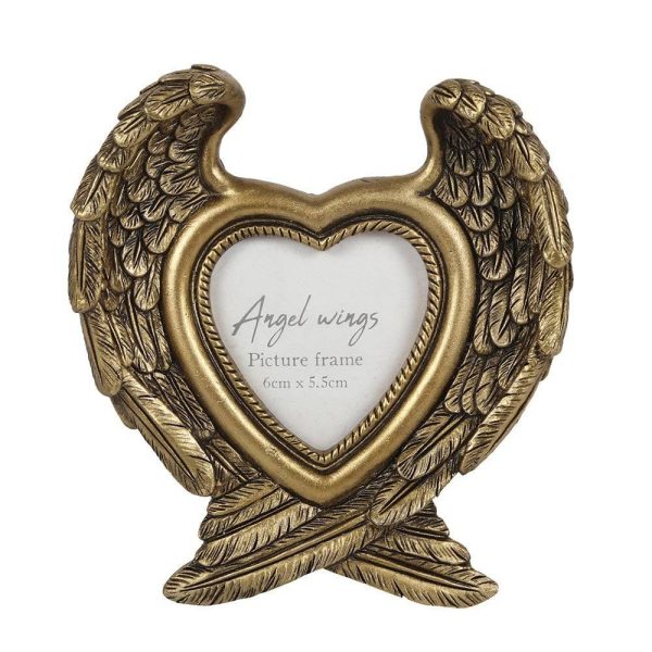 Antique Gold Angel Wing Photo Frame Discount