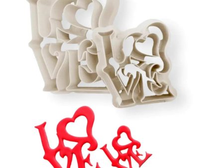 2 Pcs Love With Heart Shape Plunger Cutter Sale