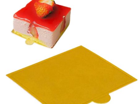 Square Pastry Base (Pack of 100) | For Brownies, Cupcakes, Mini Cakes Online Sale