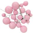 Pink Faux Ball Cake Topper - Pack of 20 Pieces For Cheap