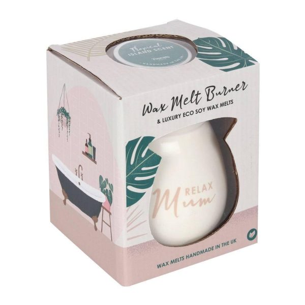 Relax Mum Wax Melt Burner Gift Set Fashion