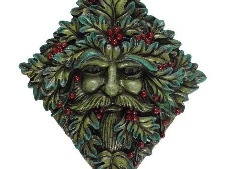 Festive Green Man Wall Plaque For Sale