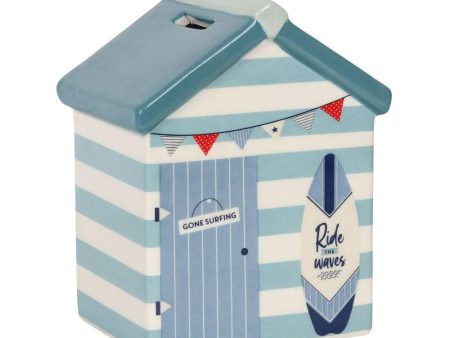 Beach Hut Ceramic Money Box Hot on Sale