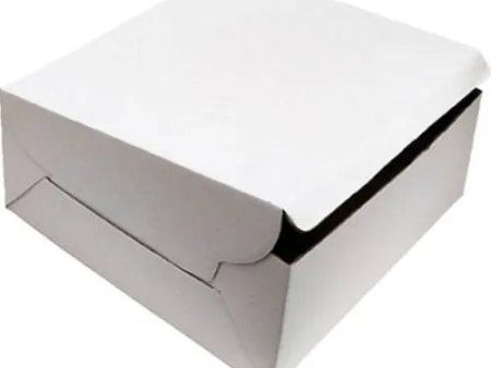 White Cake Boxes | 8×8×5 Duplex| For 500 Gram Cakes Sale