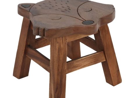 Children s Wooden Fox Stool on Sale