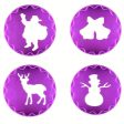 4 PCs Double-Sided Christmas Plunger Cutter Cheap