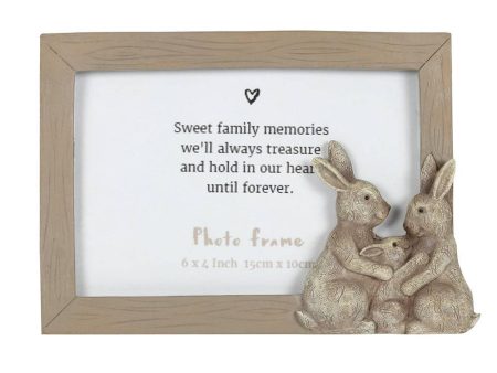 6x4in Fluffle Family Bunny Photo Frame For Discount