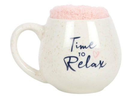 Time to Relax Mug and Sock Set Fashion