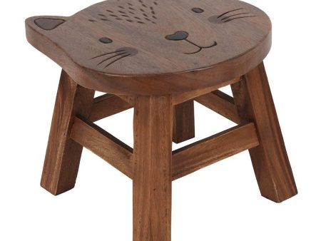 Children s Wooden Cat Stool Online