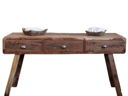 Console Table - Recycled Wood - 150x50x80cm Fashion