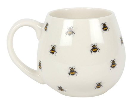 Bee Print Rounded Mug Cheap