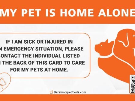 “My Pet Alone at Home” Card – Wallet-Sized Pet Safety Alert for Ultimate Peace of Mind Discount