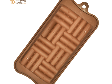 Woven Shaped Silicone Chocolate Bar Mould For Sale