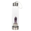 Amethyst Calming Glass Water Bottle Cheap