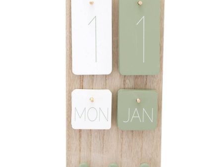 32.5cm Hanging Perpetual Calendar Plaque Supply