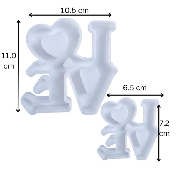 2 Pcs Love With Heart Shape Plunger Cutter Sale