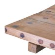 Square Folding Coffee Table - 50cm - Recycled Wood For Discount