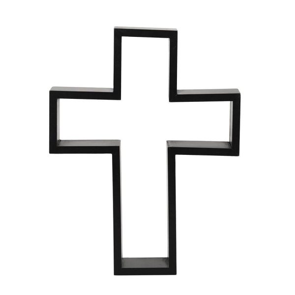 Black Crucifix Shelving Display Supply